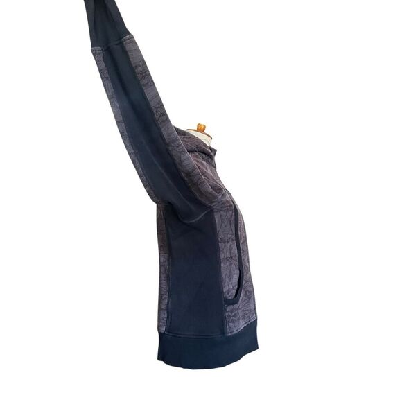 Lululemon Iconic Scuba Hoodie Gray & Black Thumbholes Full Zip Women’s Small/201 - Picture 10 of 12